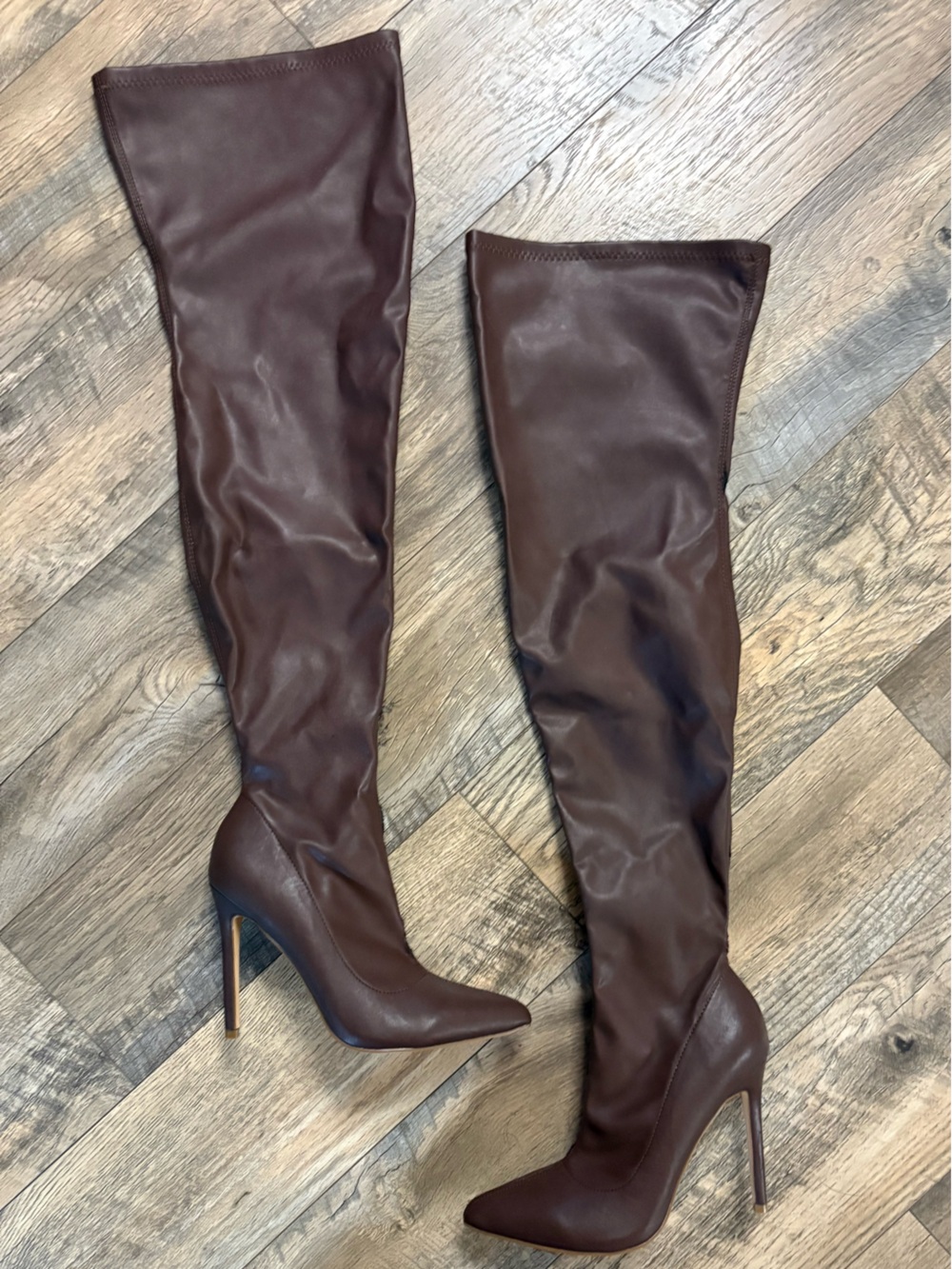Liliana Dark Brown Over-the-Knee Stiletto Boots